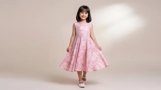 Dress Anak Perempuan dengan Bahan Adem dan Nggak Bikin Keringatan di Berbagai Acara Model Flare