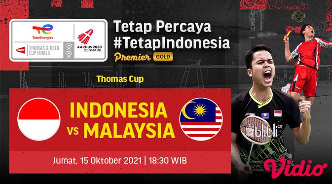 Jadwal perempat final thomas cup 2021
