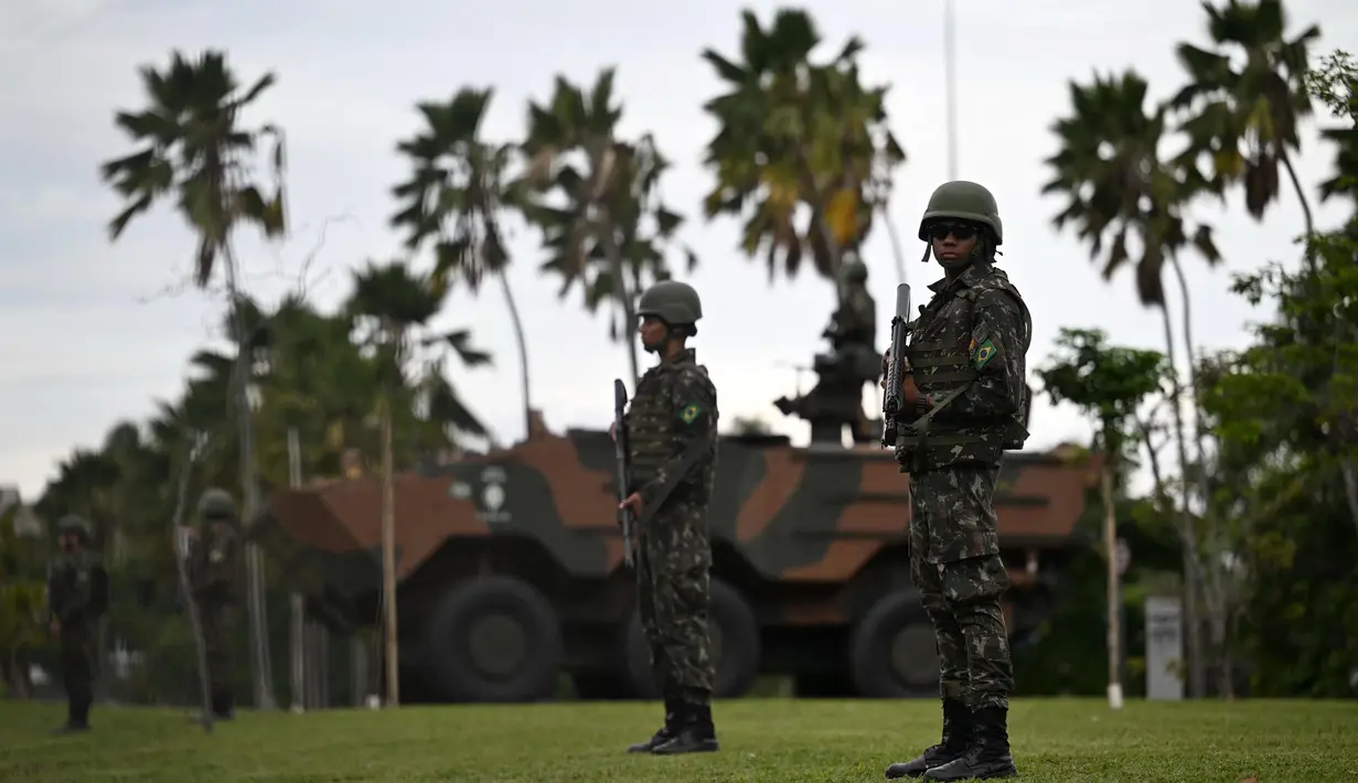 KTT G20 di Rio de Janeiro, Brasil akan dihadiri para kepala negara atau kepala pemerintahan negara-negara anggota G20, seperti Presiden AS Jow Biden dan Presiden RI Prabowo Subianto. (Mauro PIMENTEL/AFP)