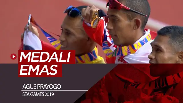 Berita video pelari Indonesia, Agus Prayogo, meraih medali emas di nomor maraton putra pada SEA Games 2019, Jumat (6/12/2019).