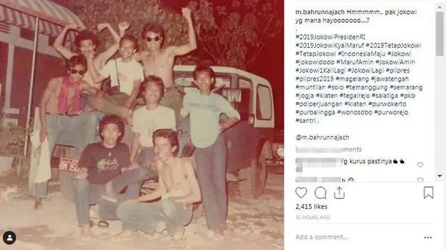 Beredar Foto Lawas Jokowi Telanjang Dada, Bikin Warganet Pangling