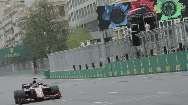 Sean Gelael, F2 GP Baku