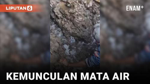 VIDEO: Kemunculan Mata Air di Dekat Makam Eril, Ramai Disorot Warganet