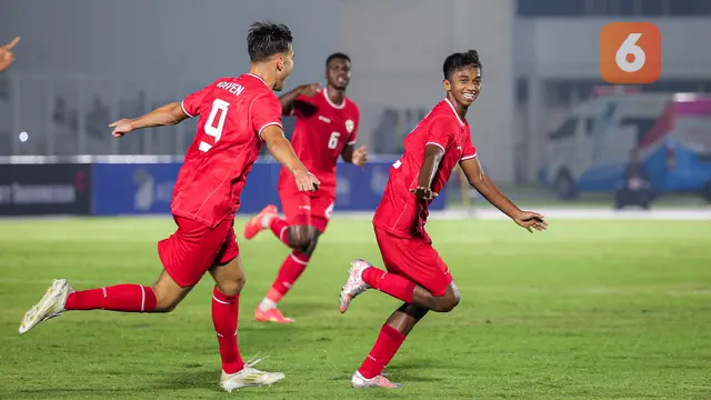 Foto: Momen Para Pemain Timnas Indonesia U-20 Gedor Pertahanan Kukuh Maladewa sebelum Pesta Gol di Kualifikasi Piala Asia U-20 2025