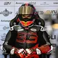 Marc Marquez saat memulai petualangan baru untuk pertama kali dengan Gresini Ducati di tes MotoGP Valencia (X/Gareth Harford)