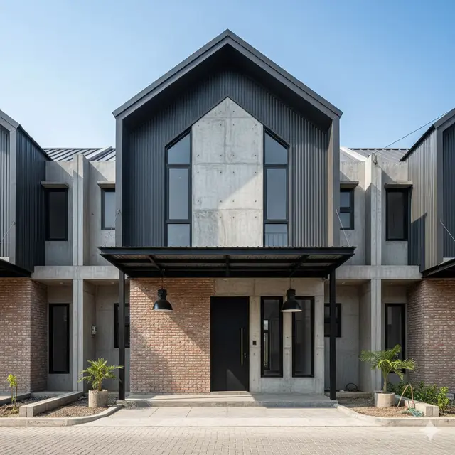 7 Model Rumah Minimalis Gunungan Depan, Desain Estetik Modern dan Kokoh Pikat Perhatian