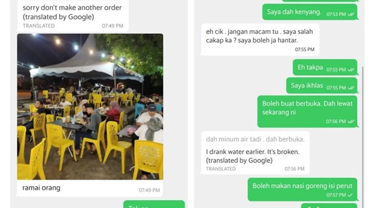 Pesanan Telat Sampai, Kisah Cewek Beri Makanan Buka Puasa ke Ojol Ini Bikin Haru
