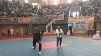 Kejuaraan Provinsi (Kejurprov) Taekwondo (Liputan6.com/Dian Kurniawan)