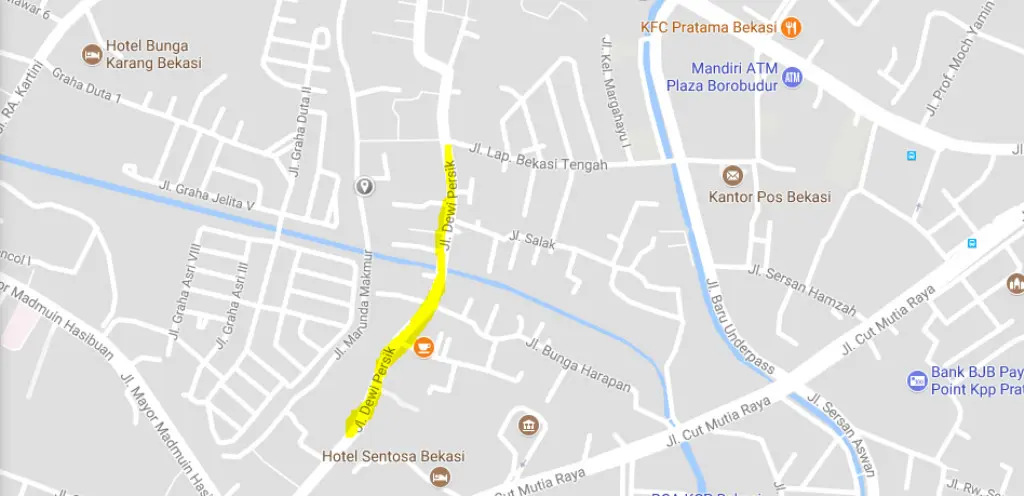 Jalan Dewi Sartika Bekasi berubah nama jadi jalan Dewi Persik. (Foto: istimewa)