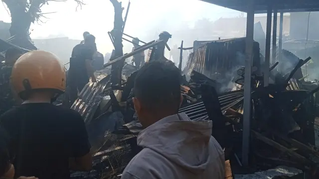 Asrama TNI di Makassar Kebakaran