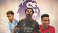 Premier League - Kyle Walker, Adama Traore, Mason Greenwood (Bola.com/Adreanus Titus)
