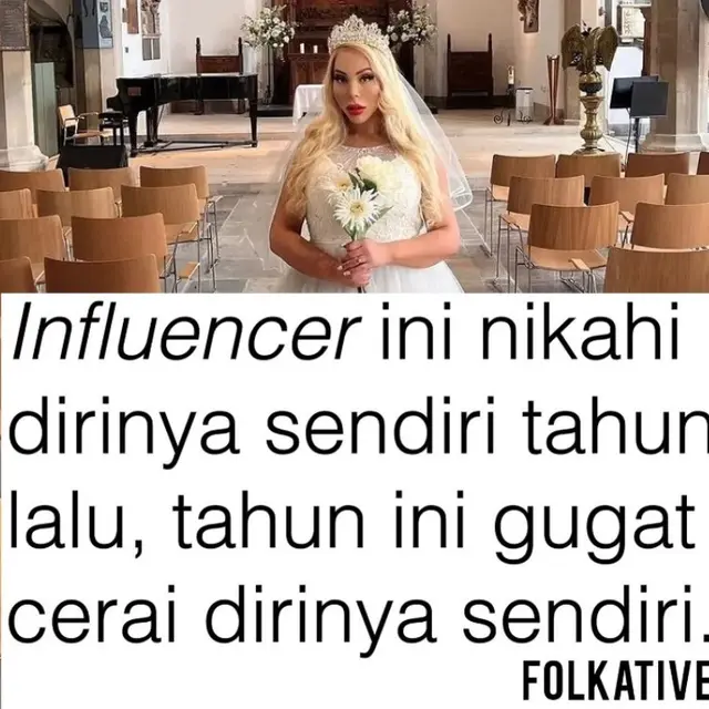Model Asal Brasil yang Menikahi Dirinya Sendiri Ungkap Alasan Putuskan Bercerai