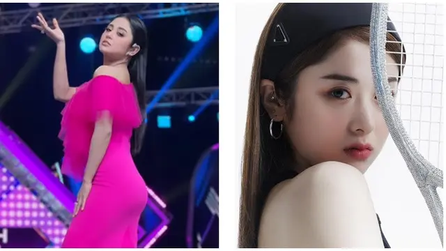 Bak Kembaran Idol Kpop, Ini 6 Potret Kemiripan Dewi Perssik dan Yunjin Le Sserafim