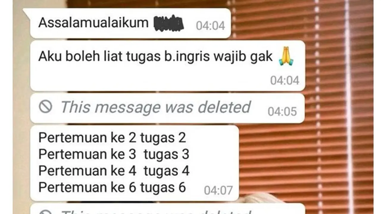 6 Chat Teman Sekelas Minta Contekan Ini Tidak Tahu Diri