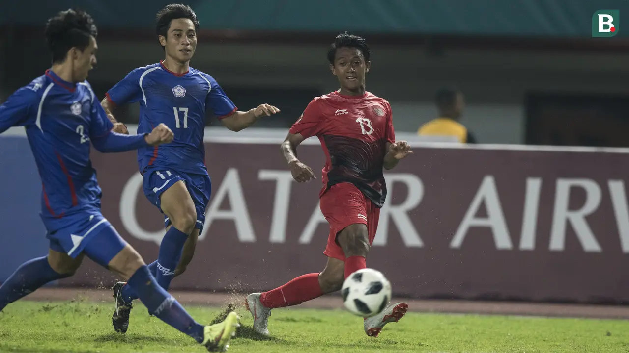Sepak Bola : Indonesia Vs Chinese Taipei