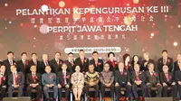 Gubernur Ahmad Luthfi saat menghadiri pelantikan pengurus Perpit Jawa Tengah periode 2025-2030 di PO Hotel, Semarang, Sabtu, 18 Oktober 2025 malam. Foto: Pemprov Jateng