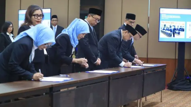 Pelantikan 12 pemimpin di Bank Indonesia (BI), Jumat, (17/7/2026). (Foto: Bank Indonesia)