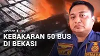 Kebakaran 50 Bus di Bekasi