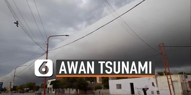 VIDEO: Penampakan Awan Tsunami Muncul di Argentina