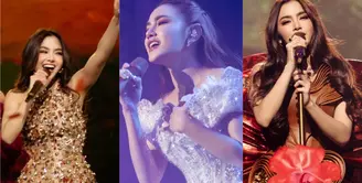 Mahalini Raharja menandai come back-nya di industri hiburan dengan menggelar konser tunggal. Ia tampil bak diva dengan deretan kostum panggung rancangan desainer Tanah Air [@mahaliniraharja]