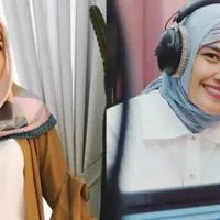 Gaya hijab presenter cantik.