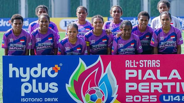 Papua All Strs di Piala Pertiwi All Stars 2025