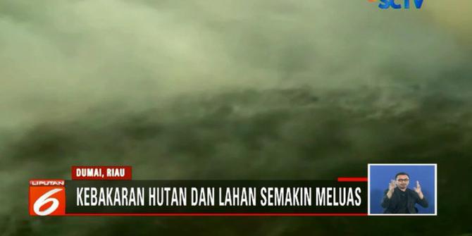 Kebakaran Hutan di Riau Mencapai 858 Hektare