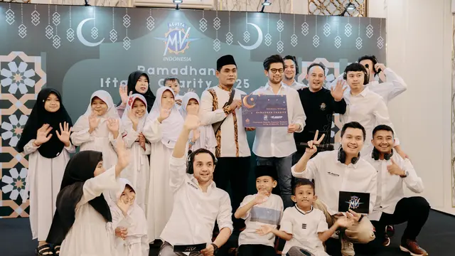 Berbagi di Bulan Ramadan, Komunitas Moge Ini Buka Puasa Bersama Anak Yatim (ist)