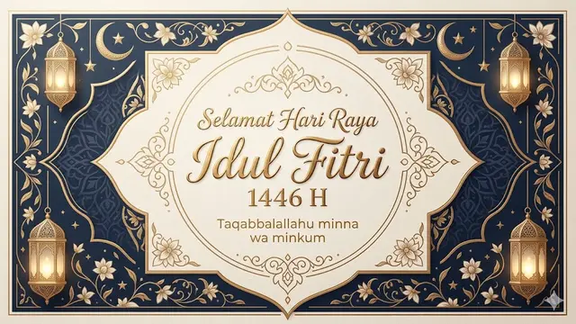 Contoh Kartu Ucapan Idul Fitri 2025