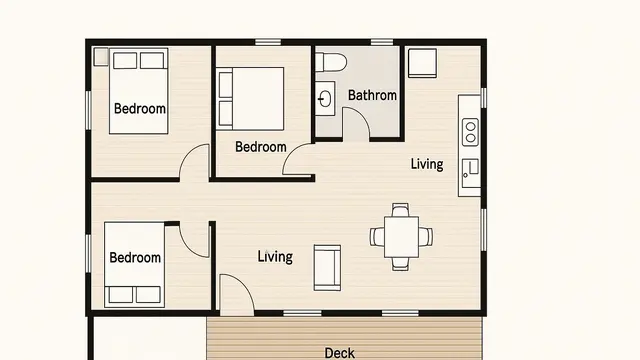 Rumah Sederhana Kamar 3 di Pinggir Kota