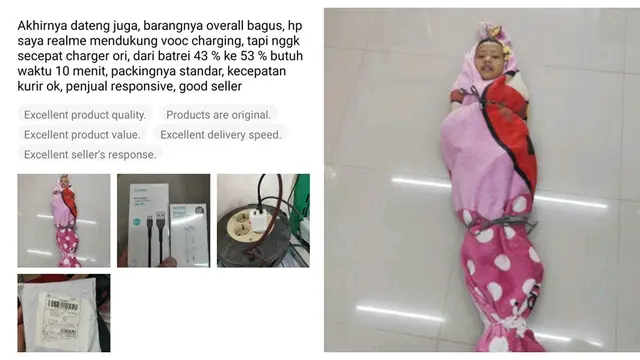 6 Ulasan Pembeli Pamer Ekspresi Wajah di Online Shop Ini Kocak