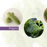 Sayuran yang bermanfaat untuk kecantikan. (Sumber foto: Daniel Kampua, Adrian Putra/Bintang.com, Digital Imaging: Nurman Abdul Hakim/Bintang.com)