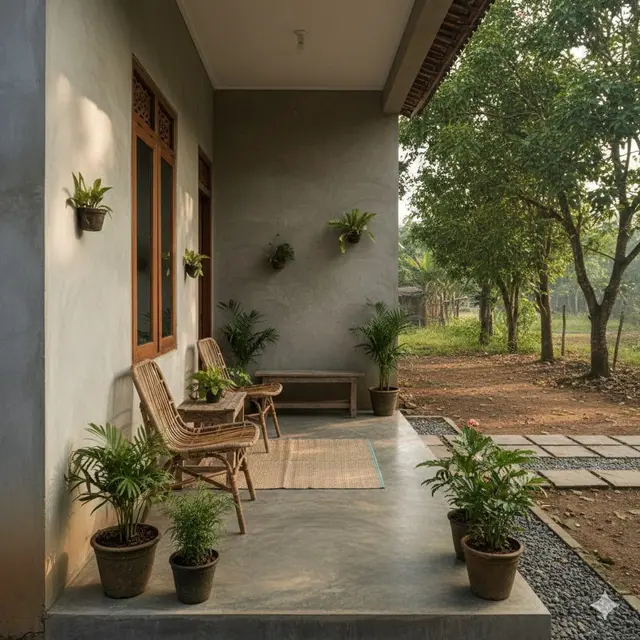 Inspirasi Teras Rumah di Desa
