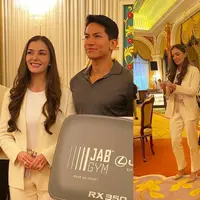 Sepulangnya dari Thailand, Anisha Rosnah lanjut menemani Pangeran Mateen hadiri sebuah acara. Tak hanya sekadar mendampingi, Anisha Rosnah turut berpartisipasi di acara tersebut. [@support.anishaik]