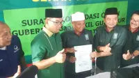 Pasangan calon Gubernur dan Wakil Gubernur Jabar Ridwan Kamil - UU Ruzhanul Ulum di Pilkada Jabar (Liputan6.com/Kukuh Saokani).