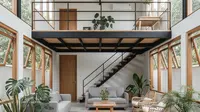 10 Inspirasi Rumah Mungil Mezzanine, Desain Cantik &amp; Hemat Budget 2025