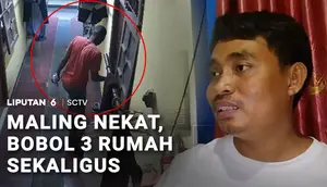Maling Bobol Tiga Rumah Sekaligus, Beraksi saat Penghuni Rumah Tidur