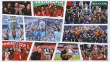 Kolase - Manchester United, Liverpool, Arsenal, Manchester City, Chelsea, suasana juara Premier League, Piala FA, atau Carabao Cup (Bola.com/Adreanus Titus)