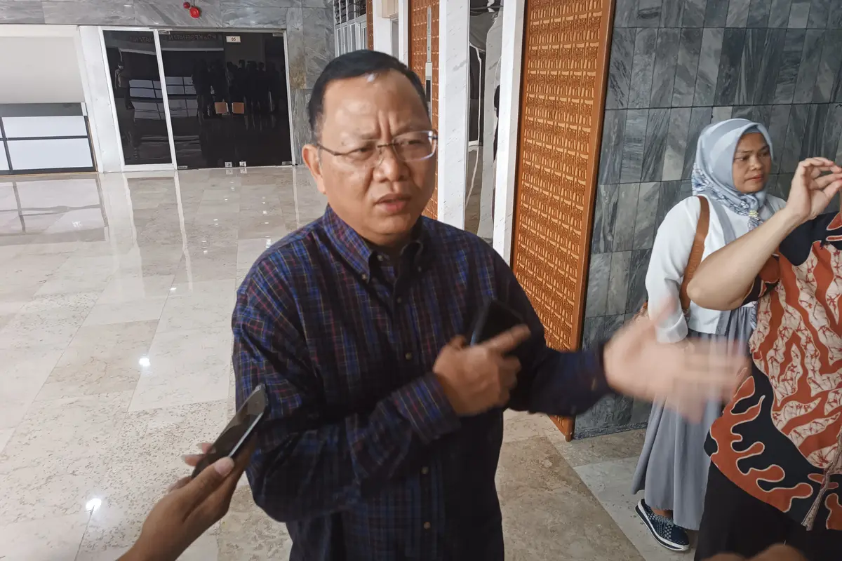 Ketua Komisi IV DPR RI Sudin saat ditemui wartawan di Gedung Parlemen Jakarta, Rabu (23/8/2023).