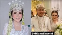 Resmi menikah, inilah momen Kiki Amalia jadi pengantin di hari ulang tahunnya. (Sumber: Instagram/yolandaamakeup/shinta_bachir86)