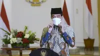 Presiden Joko Widodo (Jokowi) menyampaikan ucapan selamat kepada Nahdlatul Ulama (NU) di peringatan hari lahir (harlah) ke-95 salah satu ormas Islam terbesar di Indonesia tersebut pada Sabtu, 30 Januari 2021. (Biro Pers Sekretariat Presiden)