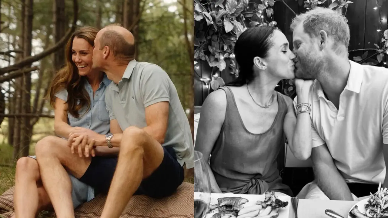 Beda Gaya Mesra Pangeran William-Kate Middleton dan Pangeran Harry-Meghan Markle Saat Rayakan Valentine