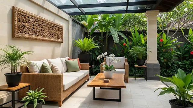 Teras Rumah Semi Terbuka