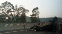 Arus Balik Tol Purbaleunyi Menuju Jakarta Diwarnai Kecelakaan