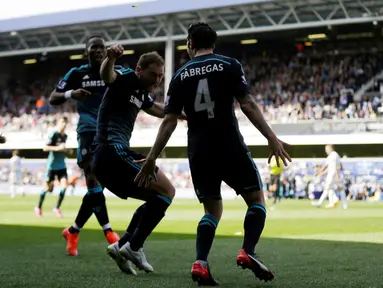 Gol tunggal kemenangan Chelsea disarangkan Cesc Fabregas pada menit ke-87. (AP Photo/Matt Dunham)