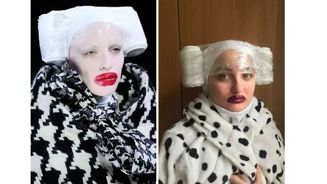 7 Aksi Warga Lakukan Cosplay Low Budget saat 'Di Rumah Aja' Ini Bikin Senyum Geli