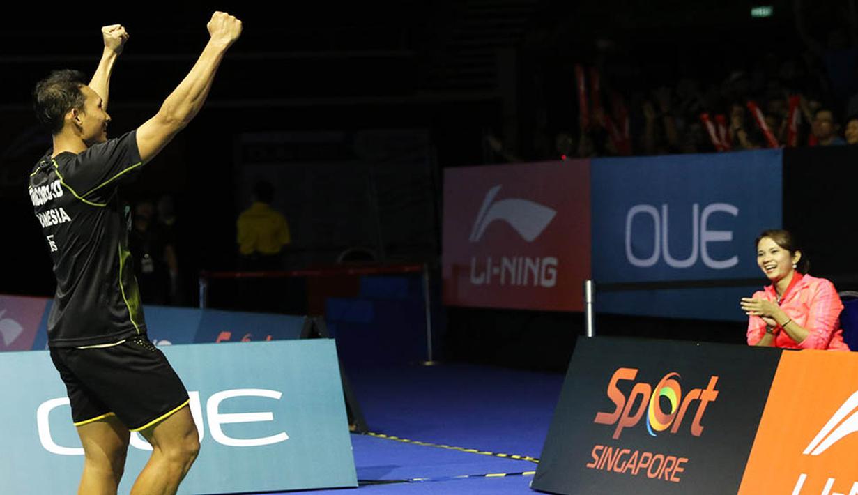 Keberhasilan Sony Dwi Kuncoro meraih gelar super series terbilang mengejutkan, mengingat saat ini dirinya bukan merupakan pemain pelatnas dan non unggulan. (PBSI/Nafielah)