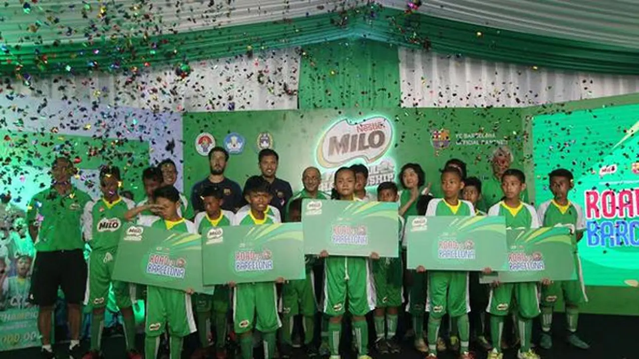 Ajang Milo Football Championship 2017 berhasil membuat kelima anak Indonesia menunjukkan prestasinya.