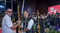 Digelar di Tangerang, Banten, Minggu (12/5/24), halal bihalal HDCI diramaikan performa sejumlah musisi yakni Tiga Nama Band featuring Ayuni dan Evourt. (Foto: Dok. Instagram @hdci_jakarta_pusat)