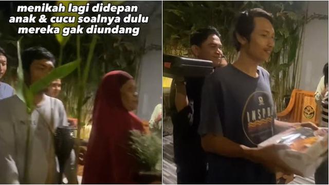 Momen Nenek Reka Ulang Adegan Nikah Ini Kocak, Sebab Dulu Anak-Cucu Tak Diundang